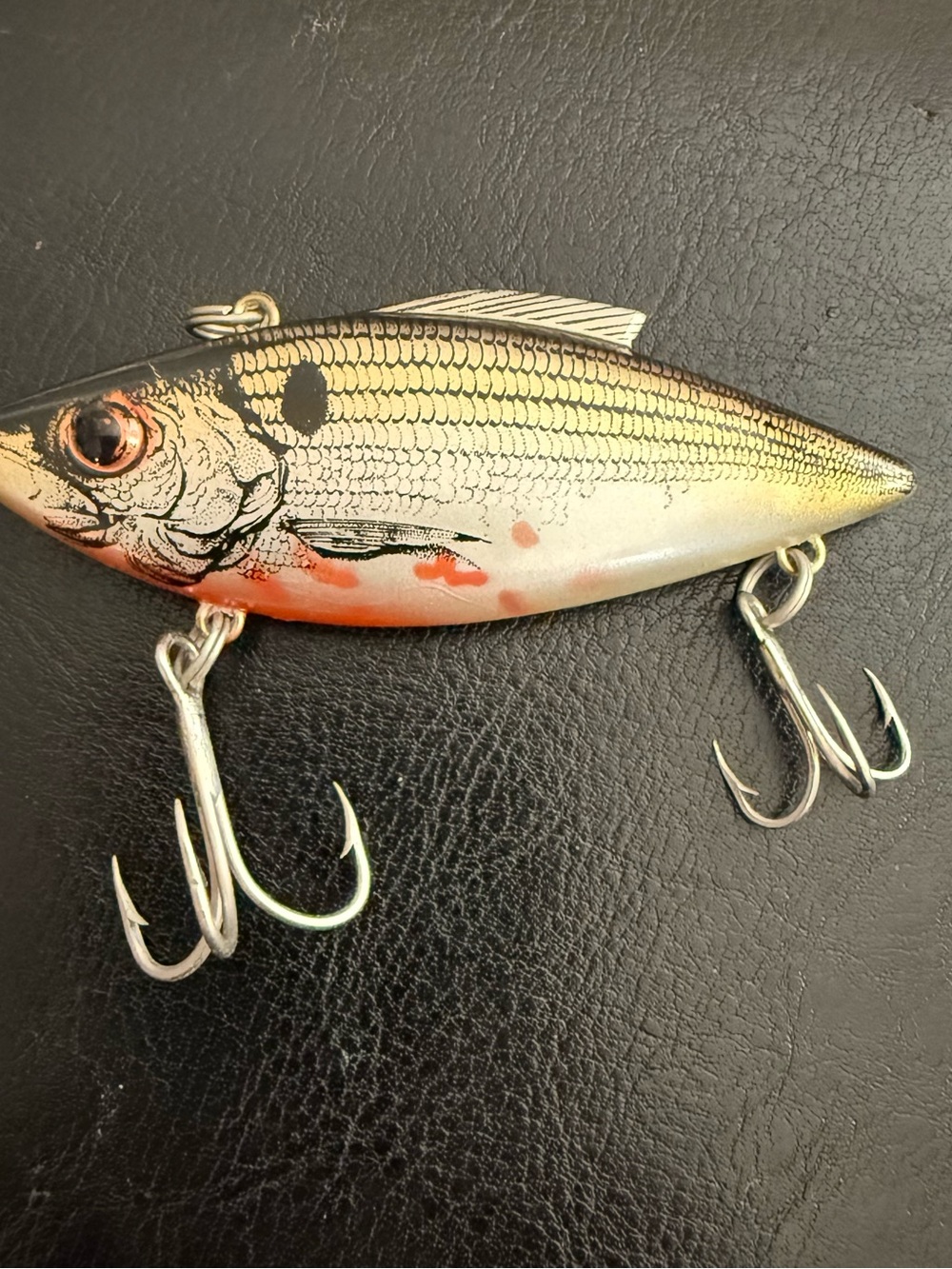 Bill Lewis Vintage Rat-L-Trap Lipless Crankbait Bleeding Shad 3”